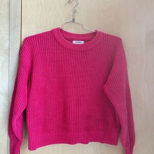 Old Navy Women's Bright Pink Crew Neck Sweater